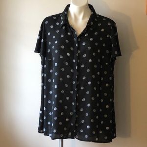 BOGO Sale: Worthington Woman Polka Dot Blouse